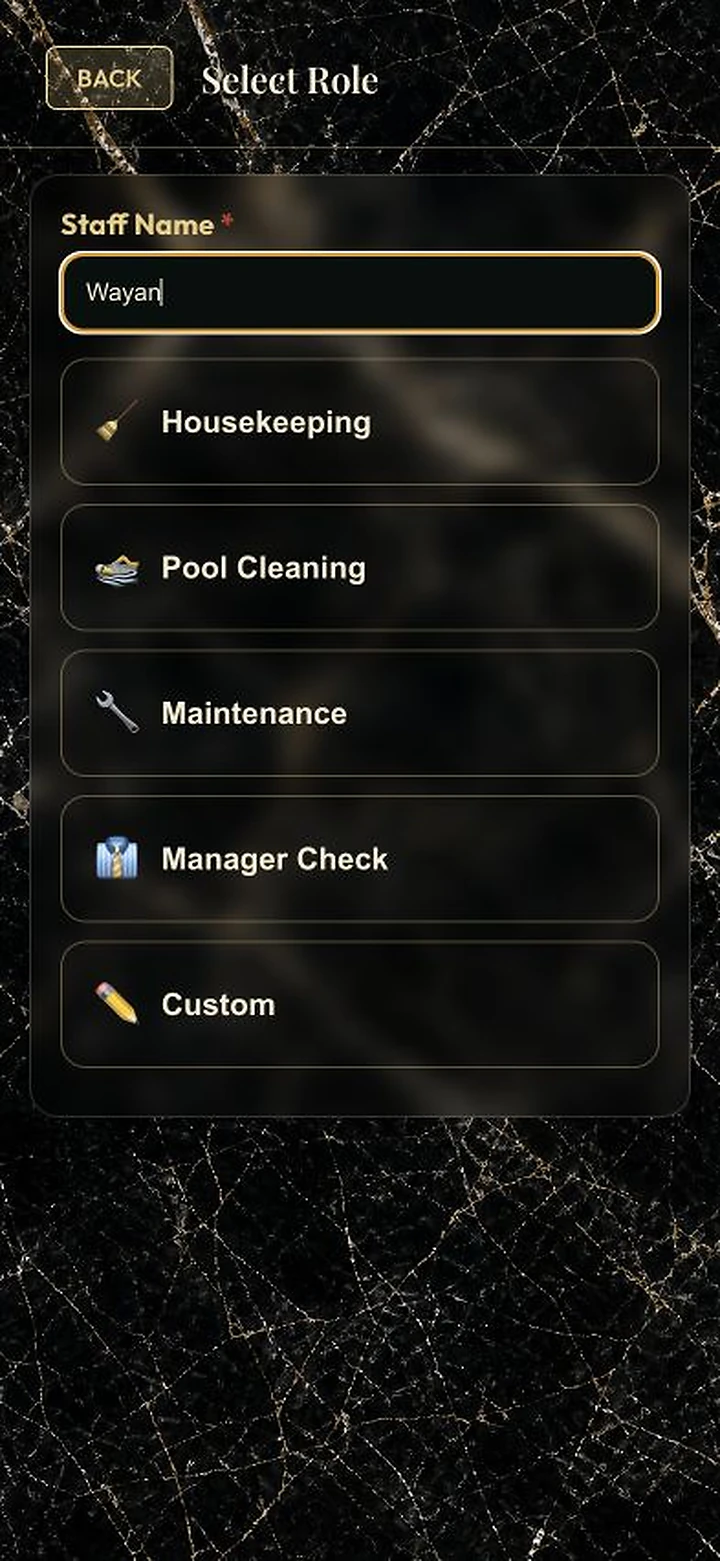 Role-based villa spot checks